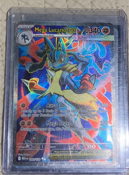 2025 Pokémon Mega Evolution #160 Mega Lucario EX — front