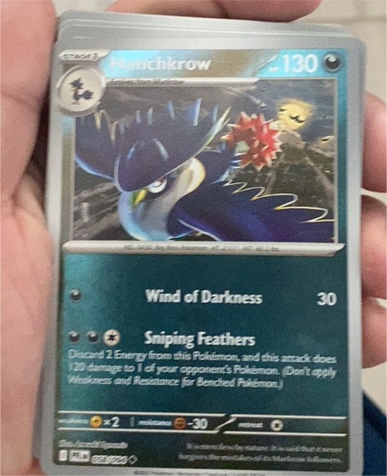 2023 Pokémon ME02: Phantasmal Flames #058 Honchkrow — front