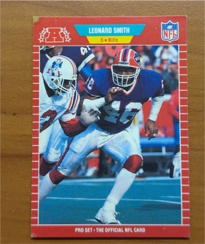 1989 Pro Set #29 Leonard Smith — front