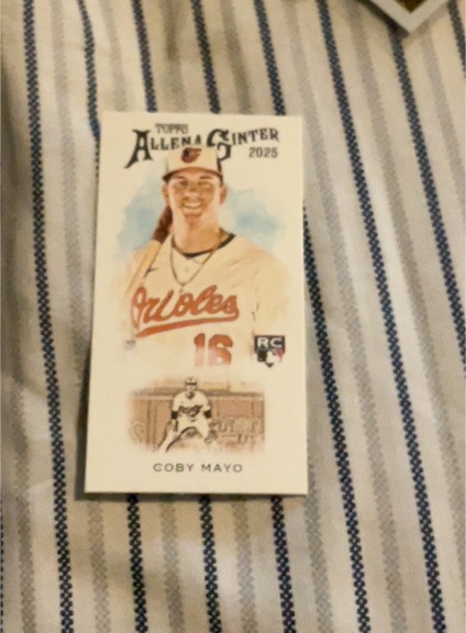 2025 Topps Allen & Ginter Mini #N222-21 Coby Mayo — front