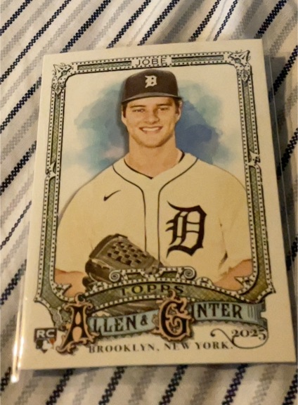 2025 Topps Allen & Ginter #75 Jackson Jobe — front