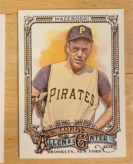 2025 Topps Allen & Ginter #326 Bill Mazeroski — front