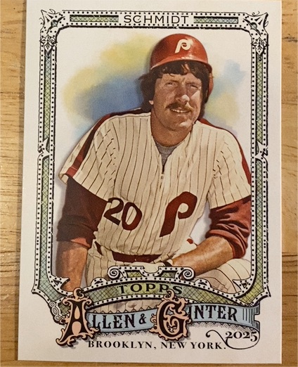 2025 Topps Allen & Ginter #40 Mike Schmidt — front