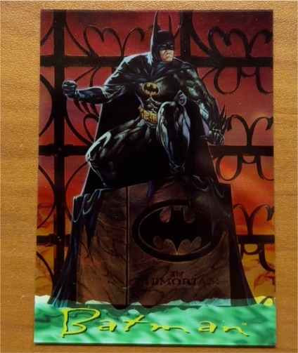1995 SkyBox Batman Master Series Chromium #1 Batman — front