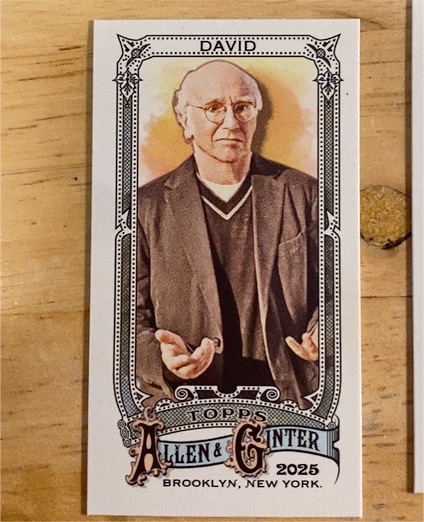 2025 Topps Allen & Ginter #184 Larry David — front