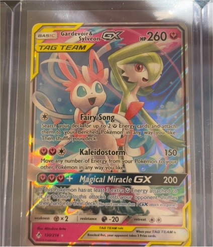 2019 Pokemon TCG Unbroken Bonds #130 Gardevoir & Sylveon GX — front
