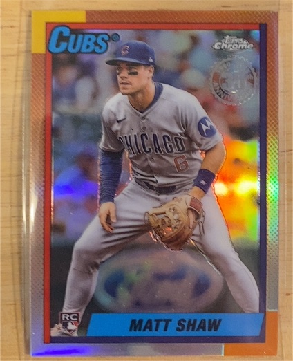 2025 Topps Chrome Update #90CU-20 Matt Shaw — front