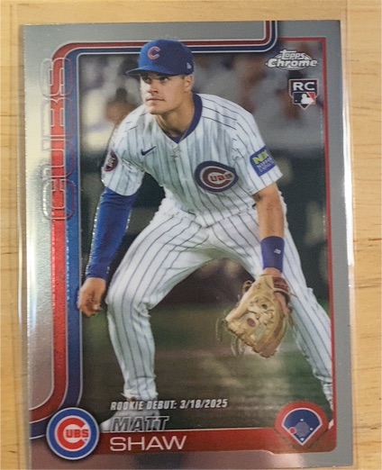 2025 Topps Chrome Update #USC135 Matt Shaw — front