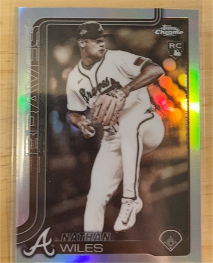 2025 Topps Chrome Update #USC172 Nathan Wiles Sepia Refractor — front