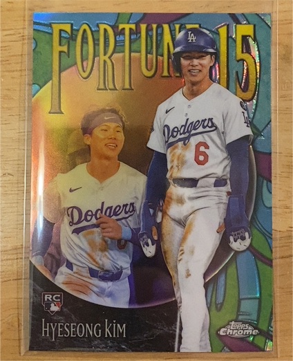 2025 Topps Chrome Update #F15-14 Hyeseong Kim Fortune 15 — front