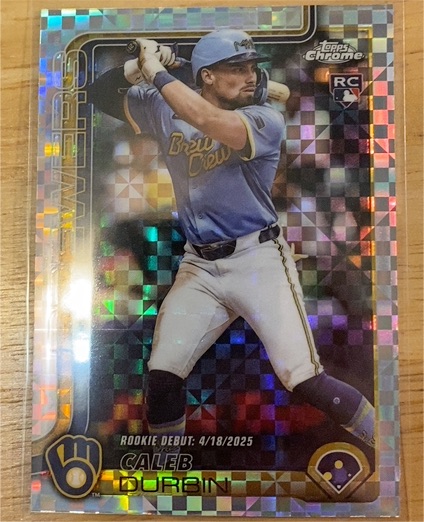 2025 Topps Chrome Update #USC112 Caleb Durbin — front