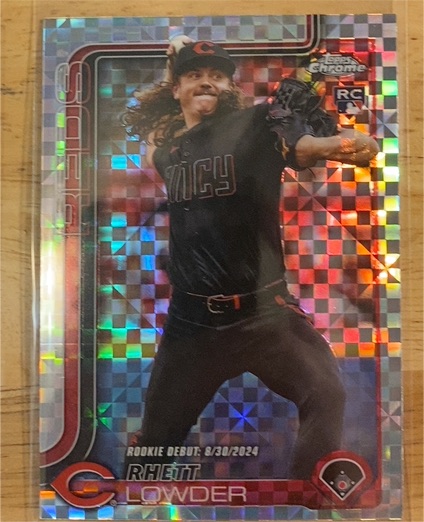 2025 Topps Chrome Update #USC110 Rhett Lowder — front