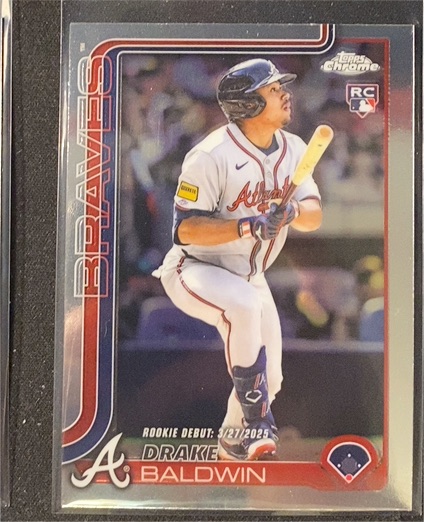 2025 Topps Chrome Update #USC88 Drake Baldwin Rookie Debut — front