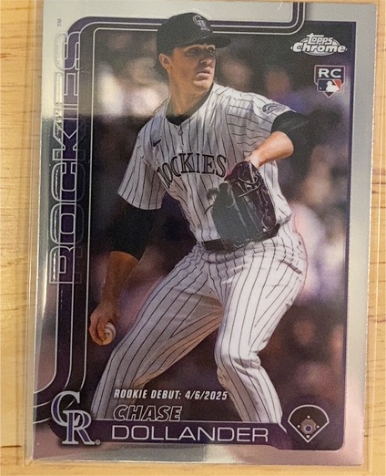 2025 Topps Chrome Update #US259 Chase Dollander — front