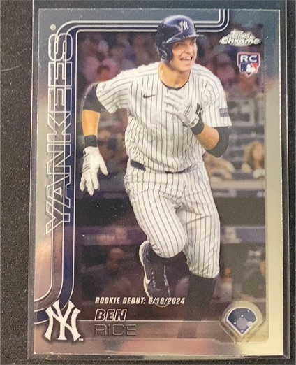 2025 Topps Chrome Update #US25 Ben Rice — front