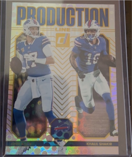 2025 Donruss Football #6 Production Line Josh Allen/Khalil Shakir — front