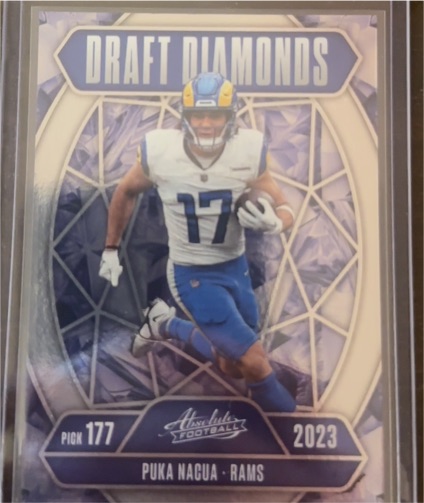 2025 Panini Absolute Draft Diamonds #DD-PNA Puka Nacua — front