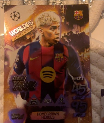 2025 Topps Match Attax Champions League #WLE8 Lamine Yamal — front
