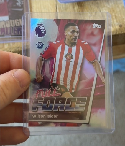 2025-26 Topps Premier League #359 Wilson Isidor Full Force RC Sunderland — front