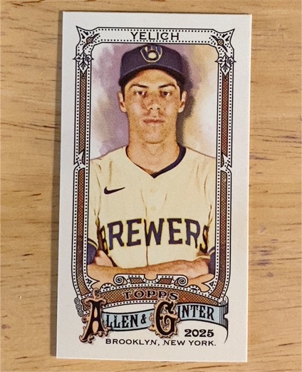 2025 Topps Allen & Ginter #111 Christian Yelich — front