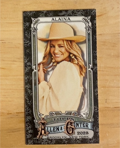 2025 Topps Allen & Ginter #252 Lauren Alaina — front