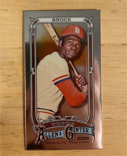 2025 Topps Allen & Ginter #11 Lou Brock — front