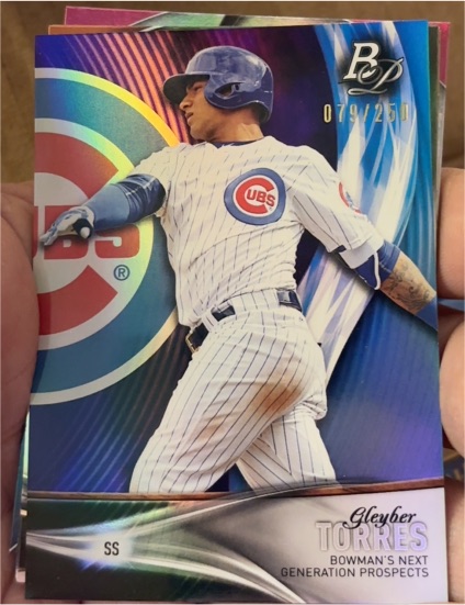 2016 Bowman Platinum Next Generation Prospects #NGP-6 Gleyber Torres — front