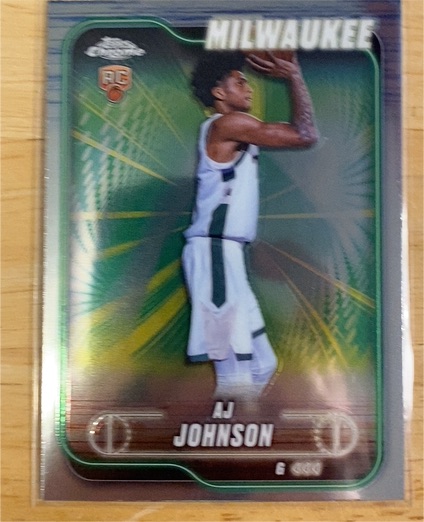 2024-25 Topps Chrome #145 AJ Johnson — front