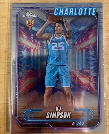 2024-25 Topps Chrome #102 KJ Simpson — front