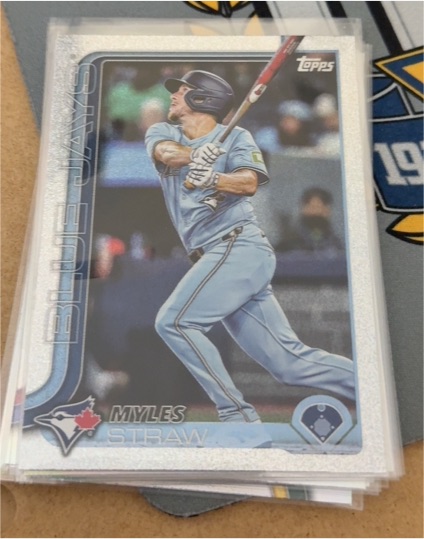 2025 Topps Update Series #US340 Myles Straw — front