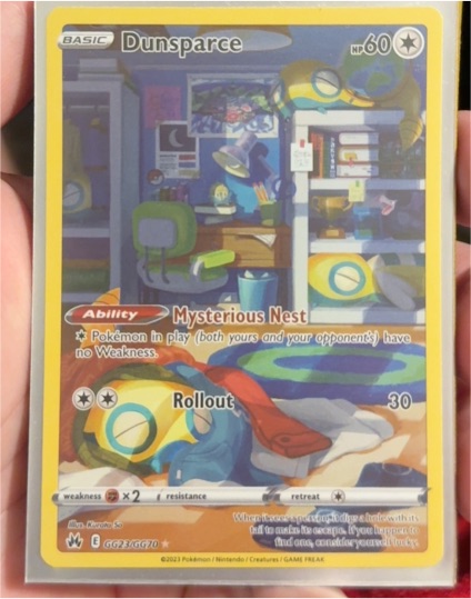 2023 Pokemon Crown Zenith GG23/GG70 Dunsparce — front