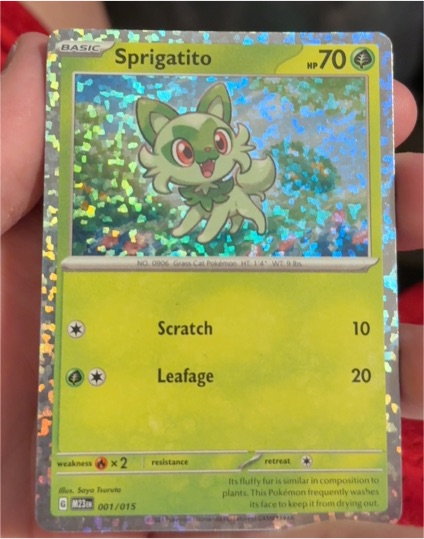 2023 Pokémon McDonald's Promo #001 Sprigatito — front