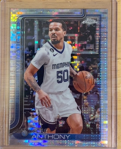 2025-26 Topps Chrome #175 Cole Anthony — front