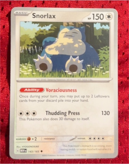 2024 Pokémon Scarlet & Violet 151 #143 Snorlax — front
