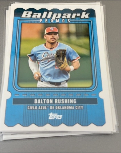 2025 Topps Pro Debut Ballpark Promos #BP-5 Dalton Rushing — front
