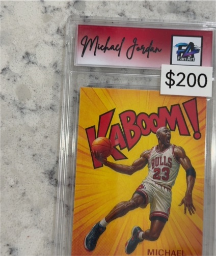 1990 Fan Art Kaboom Michael Jordan — front