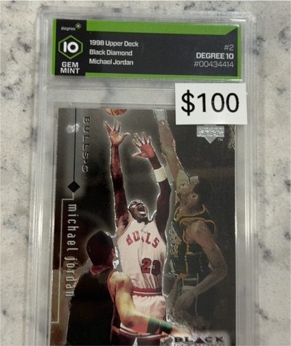 1998 Upper Deck Black Diamond #2 Michael Jordan — front