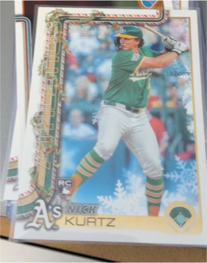2025 Topps Holiday #H40 Nick Kurtz — front
