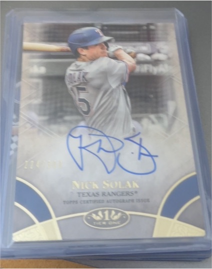 2021 Topps Tier One #BOA-NSO Nick Solak — front