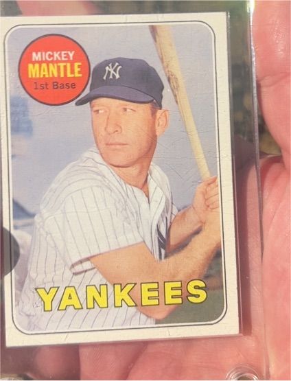 1969 Topps #500 Mickey Mantle — front