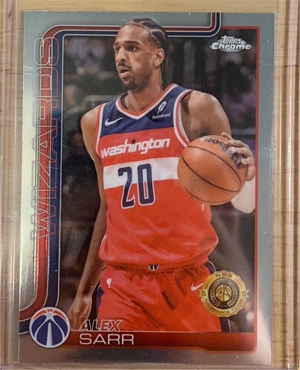 2025-26 Topps Chrome #218 Alex Sarr — front