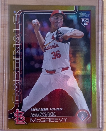 2025 Topps Update #US60 Michael McGreevy — front