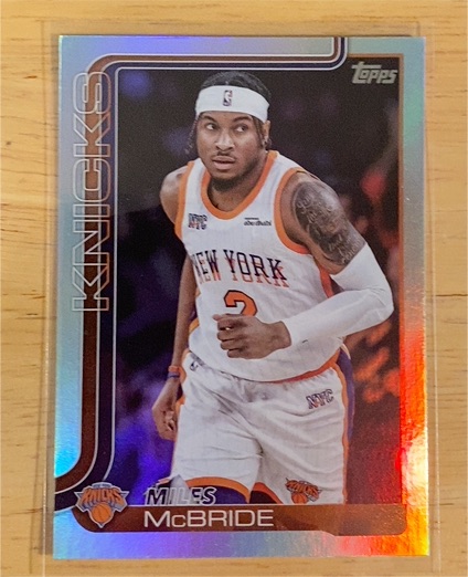 2025-26 Topps #17 Miles McBride — front