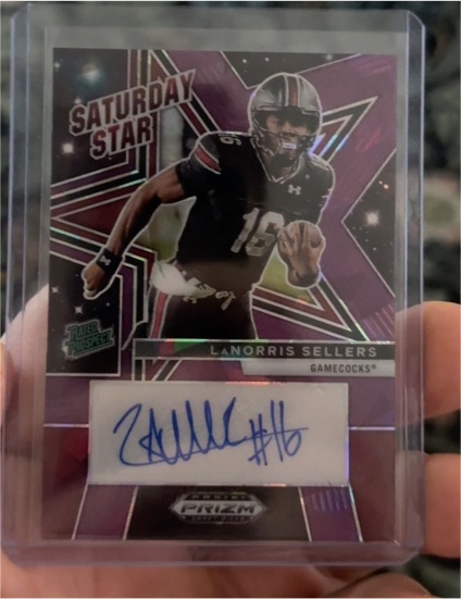 2025 Panini Prizm Draft Picks #SSS-LSS LaNorris Sellers Saturday Star Autograph — front