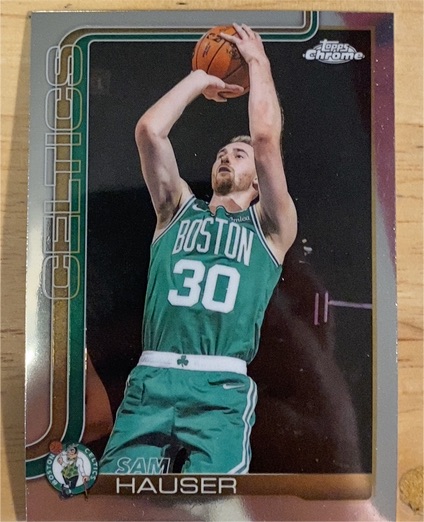 2025-26 Topps Chrome #14 Sam Hauser — front