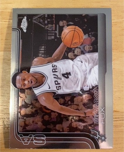 2025-26 Topps Chrome #233 De'Aaron Fox — front
