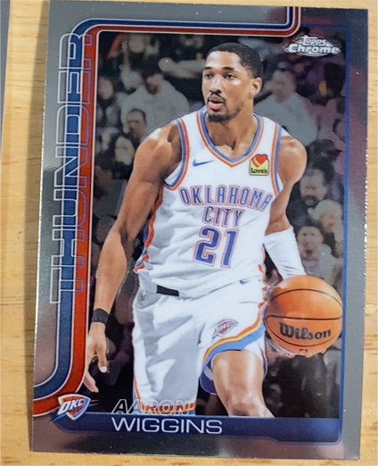 2025-26 Topps Chrome #196 Aaron Wiggins — front