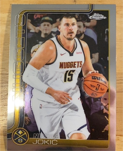 2025-26 Topps Chrome #25 Nikola Jokic — front