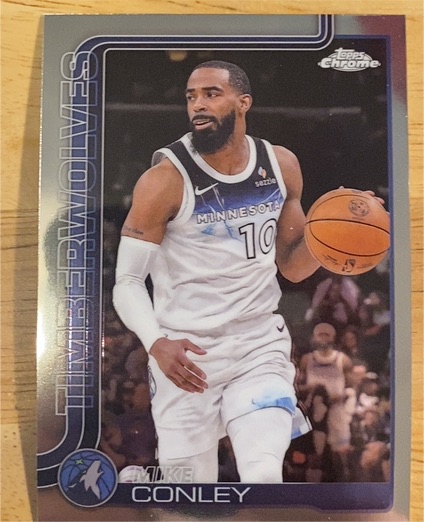 2025-26 Topps Chrome #132 Mike Conley — front