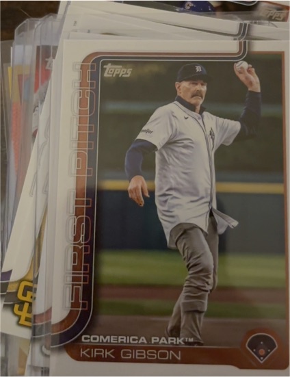 2023 Topps First Pitch Kirk Gibson — front